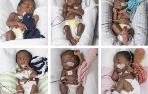 Nigerian Woman Put To Bed Sextuplets In Ten Minutes [PHOTO]