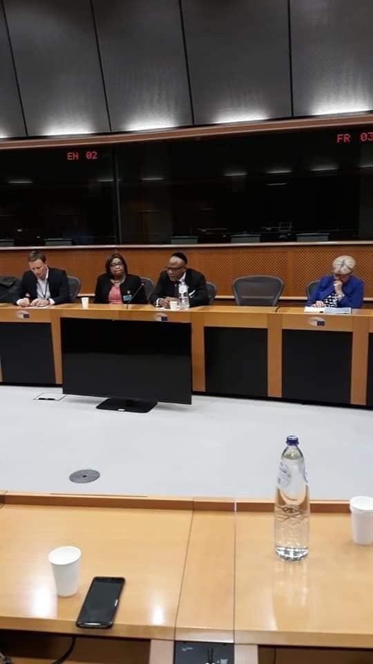 Exclusive Photos Of Nnamdi Kanu Addressing The European Parliament
