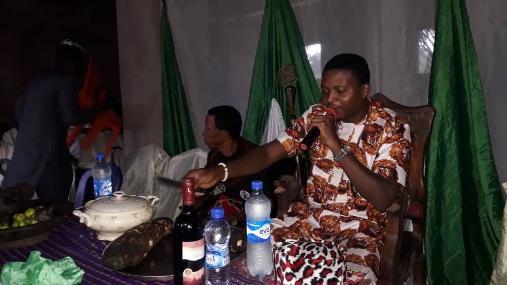 Orji Kalu grace Iriji Nneato as Eze Okereke showers blessing on the Senator