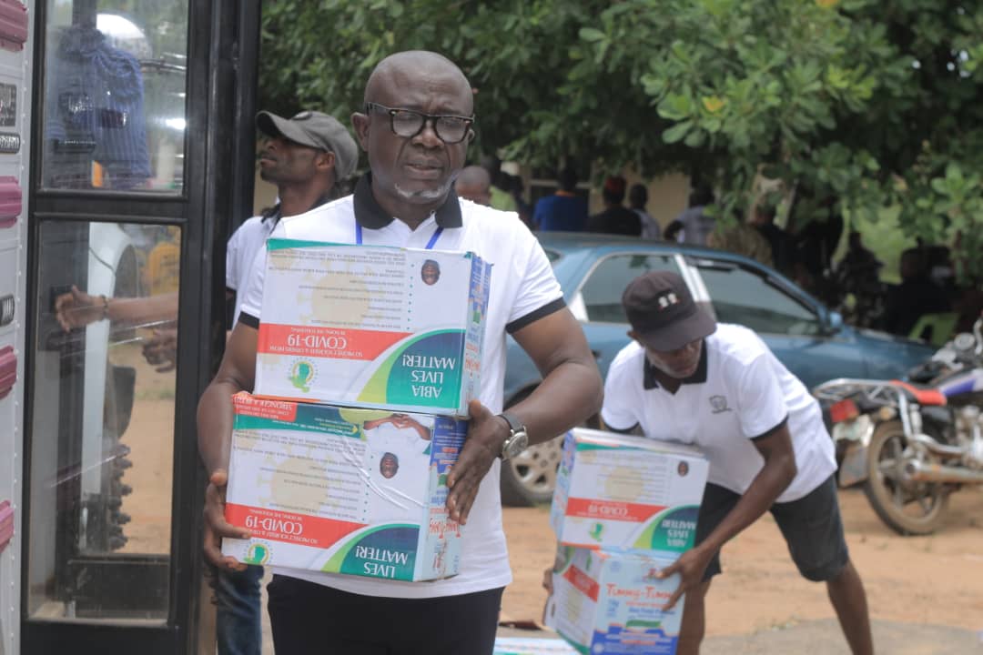 Prof Gregory Ibe begins second phase of Palliative distribution to Indigent Abians
