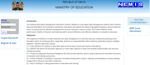NEMIS Portal Login
