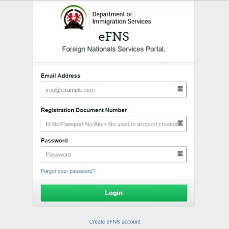 eFNS Kenya Portal Login